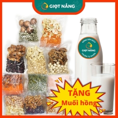 Set Hạt nấu sữa mix sẵn dinh dưỡng 500g đồ ăn vặt mẹ bầu và ăn dặm cho bé từ Nông sản Giọt Nắng