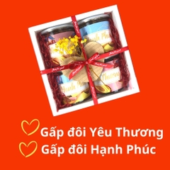 Set Hộp Quà 8/3 Tặng Người Yêu Tặng Mẹ Sang Trọng Các Loại Hạt Sấy Khô Tốt Cho Sức Khoẻ từ Nông Sản Giọt Nắng