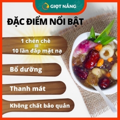 Chè dưỡng nhan tuyết yến set  đồ ăn healthy giảm cân làm đẹp từ Nông Sản Sạch Giọt Nắng