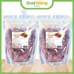 Táo Đỏ Chín Sấy Khô Nguyên Liệu Nấu Chè Hầm Canh Pha Trà Loại 1 từ Nông sản Giọt Nắng