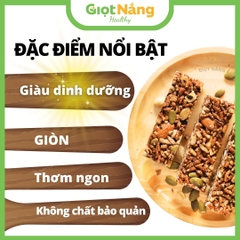 Thanh Gạo Lứt Ngũ Cốc Mix Hạt Rong Biển Thêm Hạt Macca Dinh Dưỡng Sạch Lành từ Nông Sản Giọt Nắng