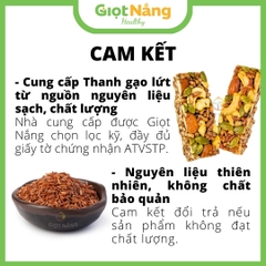 Thanh Gạo Lứt Ngũ Cốc Mix Hạt Rong Biển Thêm Hạt Macca Dinh Dưỡng Sạch Lành từ Nông Sản Giọt Nắng