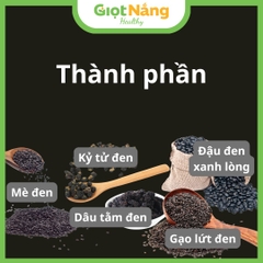 Trà Ngũ Hắc Chăm Sóc Tóc Chắc Khỏe Đen Bóng 5 Nguyên Liệu Thiên Nhiên từ Nông Sản Giọt Nắng
