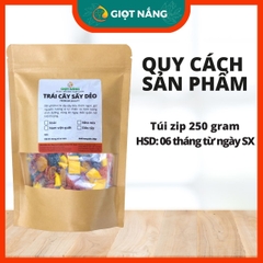 Nam việt quốc sấy dẻo dinh dưỡng không đường loại 1 premium 250g trái cây sấy dẻo từ Nông sản Giọt Nắng