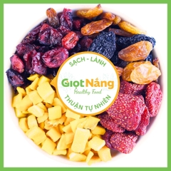 Nho Sấy Dẻo Mix 3 Màu Dinh Dưỡng Sạch Lành từ Nông Sản Giọt Nắng