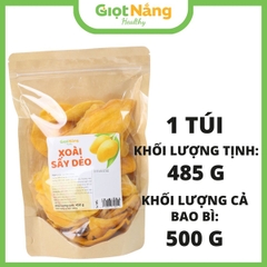 Xoài Sấy Dẻo Nguyên Miếng Sấy Lạnh Dinh Dưỡng Sạch Lành từ Nông Sản Giọt Nắng