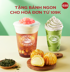 Highlands Coffee Tặng Bánh Ngon Cho Hóa Đơn Từ 109K