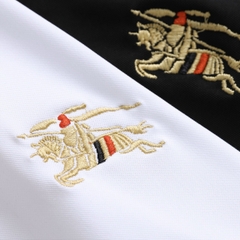 Áo Thun Cá Sấu Phối Viền Logo Thêu