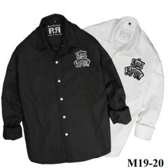 M19 - Áo Sơ Mi Thái Họa Tiết Màu Trắng