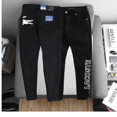 Quần Jean Nam Dài Màu Đen Lacoste