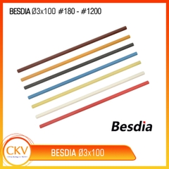 Besdia ɸ3x100mm #180 - #1200 Taiwan - Đá mài khuôn mẫu thanh tròn