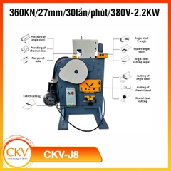 Máy đột, chấn & cắt thép đa năng CKV-J8 2.2KW/380V/360KN