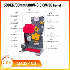 Máy đột liên hợp QA32-10B 3.0KW/380V/500KN/9CrSi-30mm/10mm