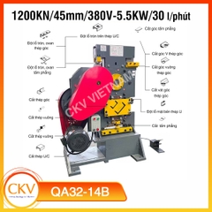 Máy đột liên hợp QA32-14B 5.5KW/380V/1200KN/45mm
