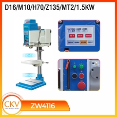 Máy khoan & taro ZW4116 D16/M10/H70/MT2/250x250/1.5KW