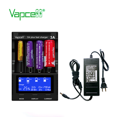 Vapcell S4 PLUS V2 4 khay pin sạc nhanh 12A ( 3A mỗi Slot )