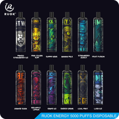 KK Energy Ruok Pod 16 vị 5000 hơi Disposable Vape / 12ml / 5% (50mg) / 850mAh - TYPE C / Mesh Coil