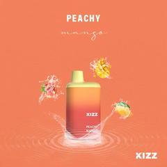 KIZZ Disposable 5000 puffs Peachy Mango (Xoài đào) | 12ml | Mesh coil | 850mAh | USB Type C | vapeland.vn