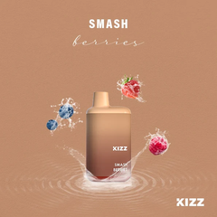 KIZZ Disposable 5000 puffs Smash Berries (Việt quất mâm xôi) | 12ml | Mesh coil | 850mAh | USB Type C | vapeland.vn