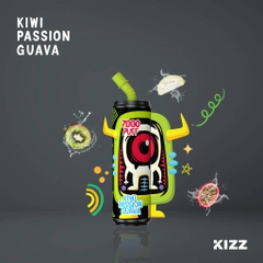 KIZZ Disposable 7000 puffs Kiwi Passion Guava (kiwi chanh dây ổi) | 2%-3%-5% | 14ml | Mesh coil | 850mAh | USB Type C | vapeland.vn