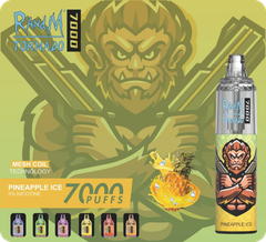 RandM Tornado 7000 puffs (Dứa Lạnh - Pineapple Ice) 5% (50mg) | AirFlow Control Disposable Vape | Chính Hãng