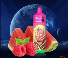 RandM Tornado 9000 puffs Raspberry Watermelon : Mâm xôi dưa hấu | 5% (50mg) | 18ml | RGB | 850mAh | USB Type C | Disposable Vape | Chính Hãng