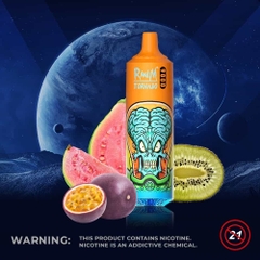 RandM Tornado 9000 puffs Kiwi Passion fruit Guava : Kiwi chanh dây ổi | 5% (50mg) | 18ml | RGB | 850mAh | USB Type C | Disposable Vape | Chính Hãng