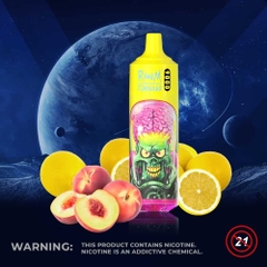 RandM Tornado 9000 puffs Peach Lemonade : Đào Chanh | 5% (50mg) | 18ml | RGB | 850mAh | USB Type C | Disposable Vape | Chính Hãng