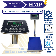 Cân bàn điện tử INOX 300KG SUPER-SS led xanh
