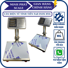 Cân bàn điện tử Full INOX 60KG HY6. Phím Tiếng Việt