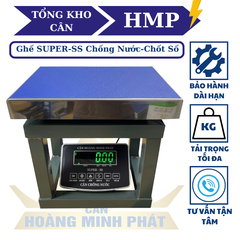 Cân ghế điện tử 150KG chống nước, chốt số SUPER-SS led xanh