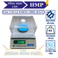 Cân điện tử 3 số lẻ JCS-C 0.001g/300g - kèm lồng kính chắn gió