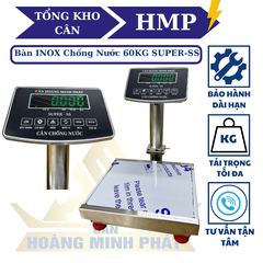 Cân điện tử INOX 30kg chống nước SUPER-SS led xanh