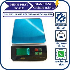Cân tiểu li điện tử 5KG QUA Chống Nước - Sạc USB