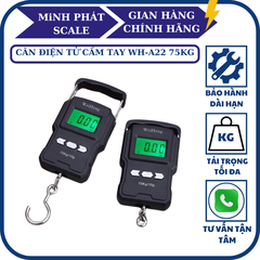 Cân điện tử cầm tay WH-A22 75KG. Kèm thước đó 1m, Độ Chính Xác Cao. Cân tiện lợi