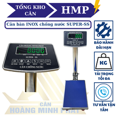 Cân bàn điện tử INOX 150KG SUPER-SS led xanh
