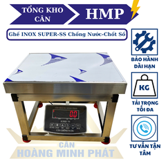 Cân ghế điện tử 350KG Full INOX Chống nước Chốt số SUPER-SS. LED ĐỎ