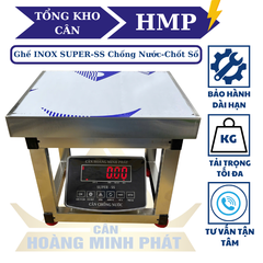 Cân ghế điện tử 80KG Full INOX Chống nước Chốt số SUPER-SS led đỏ