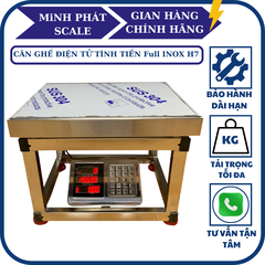 Cân ghế điện tử 300KG tính tiền Full INOX Không Gỉ H7. Phím Tiếng Việt