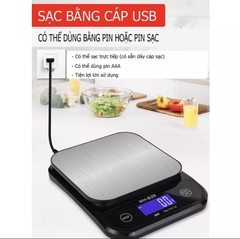 Cân điện tử 5KG/0.1G WH-B28 Chống Nước. SẠC USB