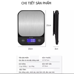 Cân điện tử 5KG/0.1G WH-B28 Chống Nước. SẠC USB