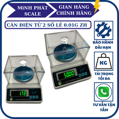 Cân điện tử 2 số lẻ ZH 3KG/0.01G - Kèm lồng kính