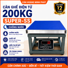 Cân Ghế Điện Tử 200kg SUPER-SS | Chống Nước, Chốt Số, LED Đỏ Chính Xác