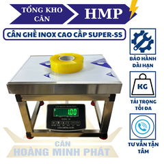 Cân Ghế Điện Tử 300kg INOX Chống Nước SUPER-SS | LED Xanh | Cân Hàng Hóa, Nông Sản, Động Vật