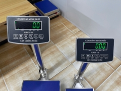 Cân bàn điện tử INOX 350KG SUPER-SS led xanh