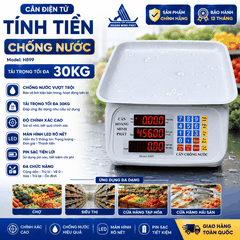 Cân điện tử tính tiền chống nước 30kg H899