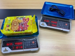 Cân điện tử tính tiền 30KG tiếng việt HM968. Thương Hiệu CÂN HOÀNG MINH PHÁT. Đĩa cân INOX. Cân hàng rau củ quả