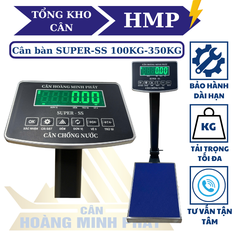 Cân bàn điện tử 200kg SUPER-SS led xanh - Phím Tiếng Việt - Cân Động Vật Chốt số