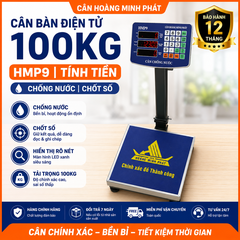 Cân Bàn Điện Tử 100KG HMP9 Chống Nước, Chốt Số