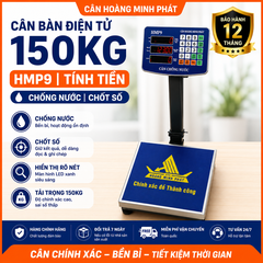 Cân Bàn Điện Tử 150KG HMP9 Chống Nước, Chốt Số